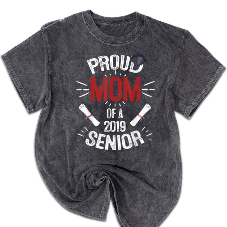 Proud Mom Mother Of a 2019 Graduate TShirt Graduation Mineral Wash Tshirts