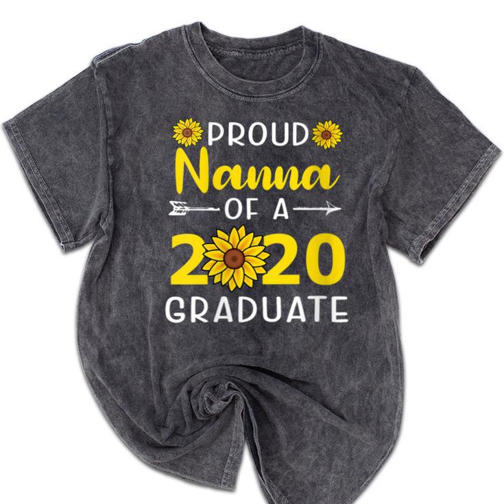 Proud Nanna Of 2020 Graduate Class Of 2020 Graduation Mineral Wash Tshirts