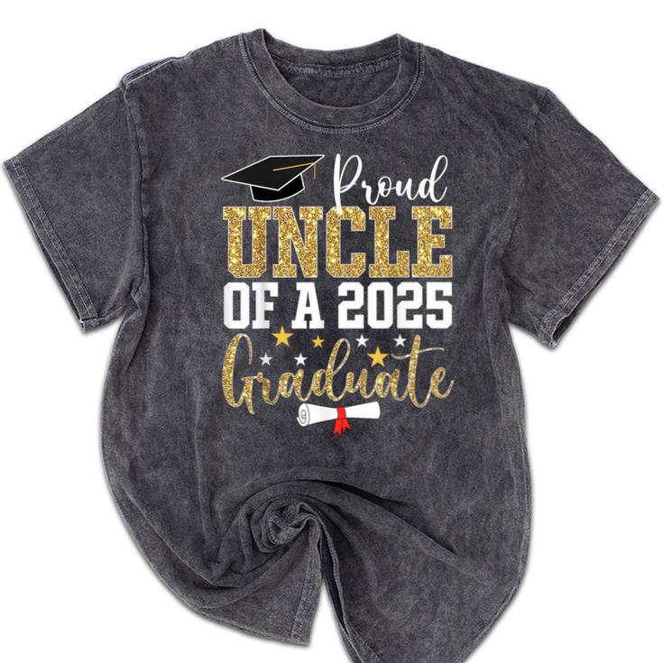 Proud Uncle Of A 2025 Graduate Uncle Graduation 2025 Mineral Wash Tshirts