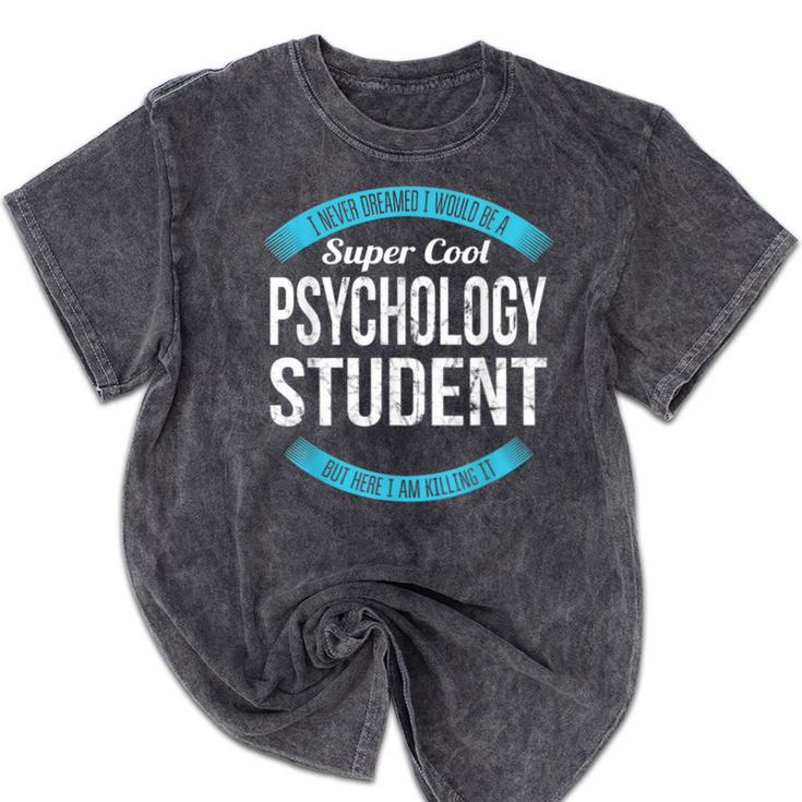 Psychology Student Tshirt Graduation Mineral Wash Tshirts