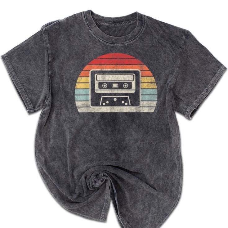 Retro Cassette Tape 80s 90s Nostalgia Mineral Wash Tshirts