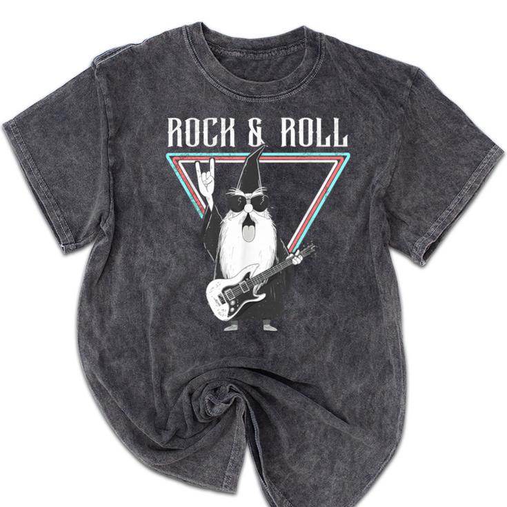 Rock & Roll Wizard Music Nostalgia Mineral Wash Tshirts