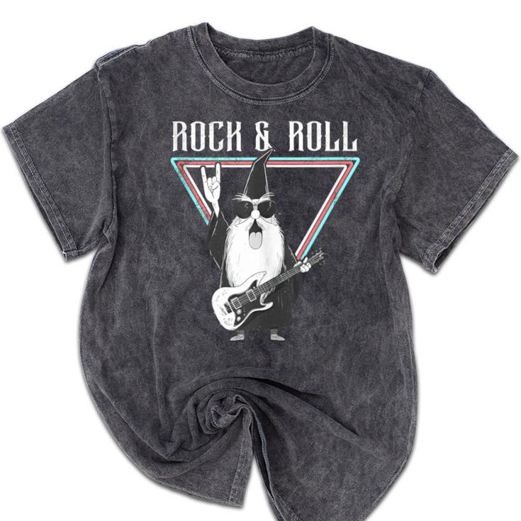 Rock & Roll Wizard Music Nostalgia Mineral Wash Tshirts