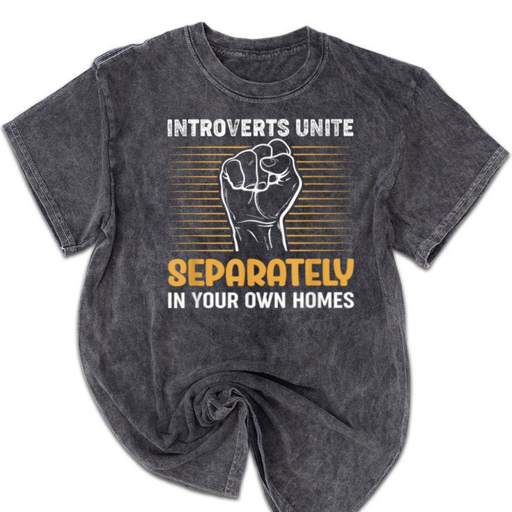 Sarcastic Anti Social Introvert Social Interaction Mineral Wash Tshirts