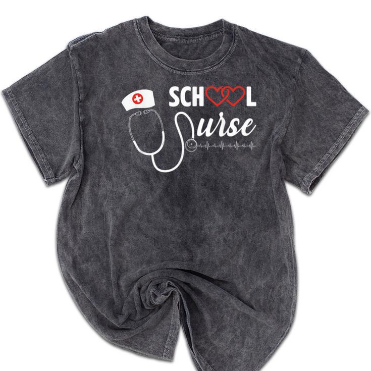 School Nurse Nursing Graduate School Graduation Mineral Wash Tshirts