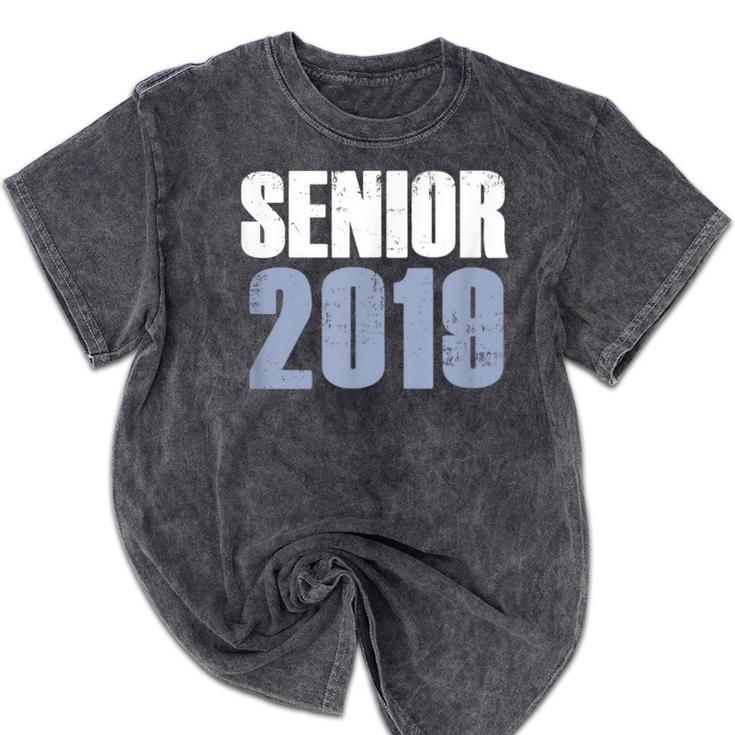 Senior 2019 Shirt Graduation Class Back To School Tee Mineral Wash Tshirts