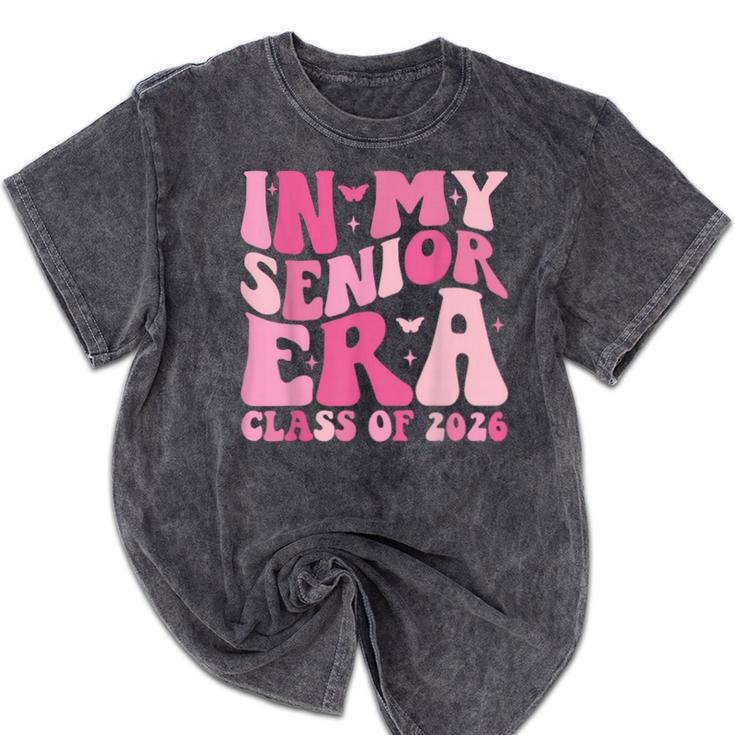 In My Senior Era Class Of 2026 Retro Senior 2026 Graduation Mineral Wash Tshirts