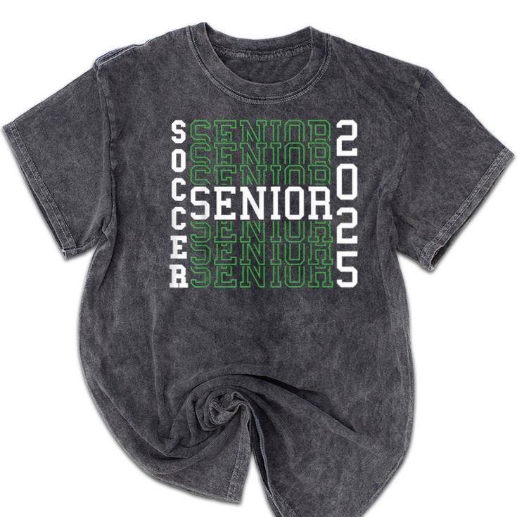 Soccer Senior Night Soccer Senior 2025 Graduation 45 Mineral Wash Tshirts
