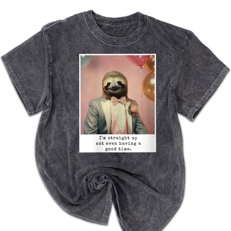 Social Anxiety Not Having A Good Time Socializing Introvert Mineral Wash Tshirts