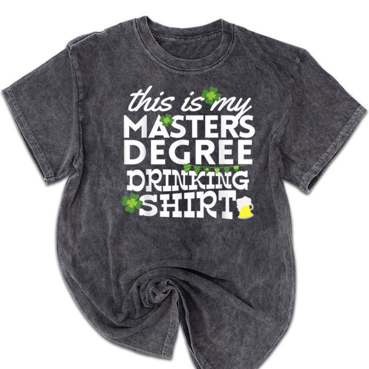 St Patricks Day Masters Degree MSW Graduation Social Work Mineral Wash Tshirts