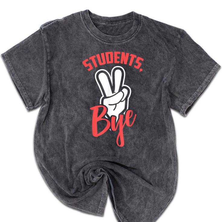 Students Bye Shirt Last Day Of School Graduation 2019 Mineral Wash Tshirts