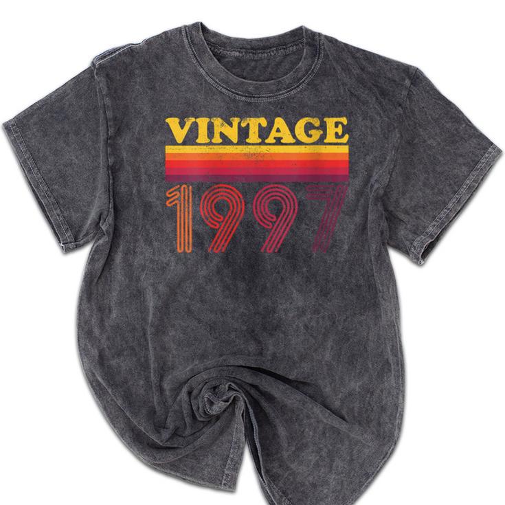 Vintage 1997 Retro Style 90's Born Nostalgia Vibes Birthday Mineral Wash Tshirts