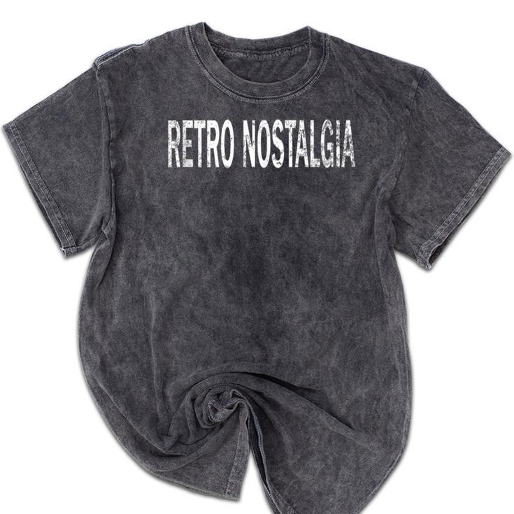 Vintage Retro Nostalgia Distressed Retro Vibes Mineral Wash Tshirts