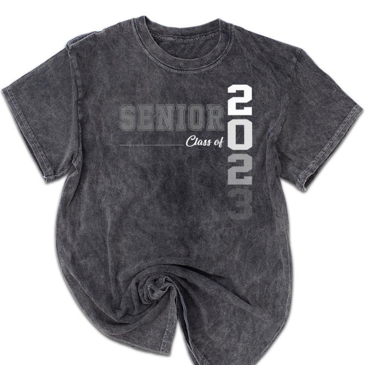 Vintage Senior Class Of 2023 Senior Graduation 2023 Mineral Wash Tshirts