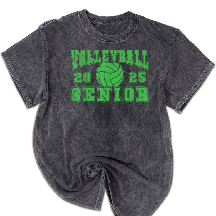 Volleyball Senior Night Volleyball Senior 2025 Graduation 16 Mineral Wash Tshirts