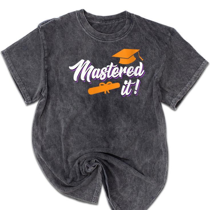 Women's Master Graduation 2026 Mastered It Master's Degree Mineral Wash Tshirts