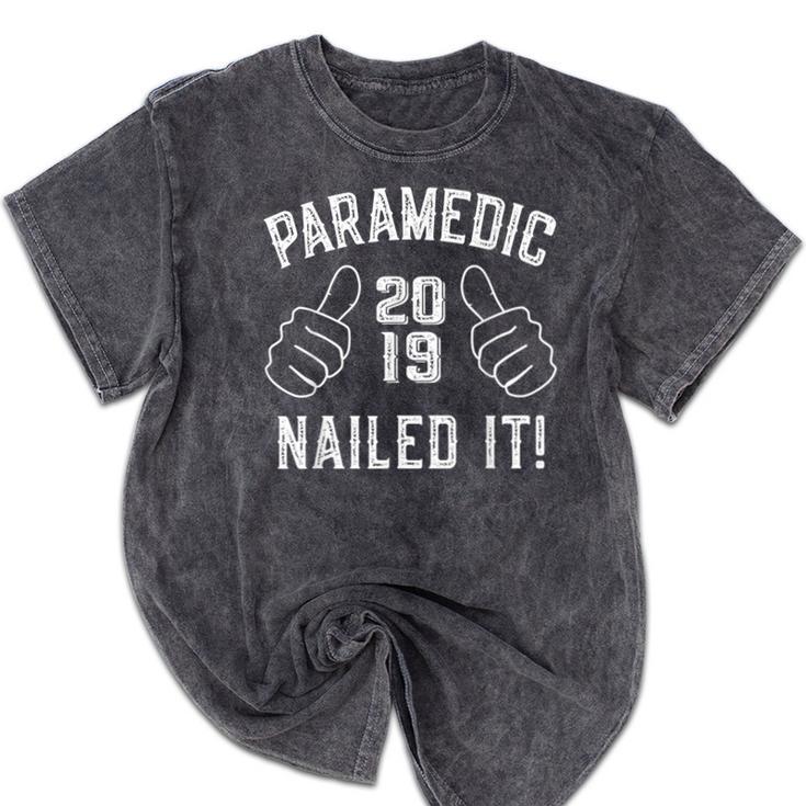 2019 Paramedic Graduation Mineral Wash Tshirts