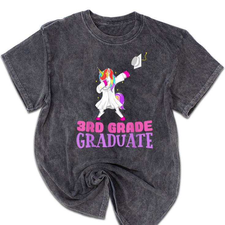 3rd Grade Graduation Unicorn End Of Year Third Mineral Wash Tshirts