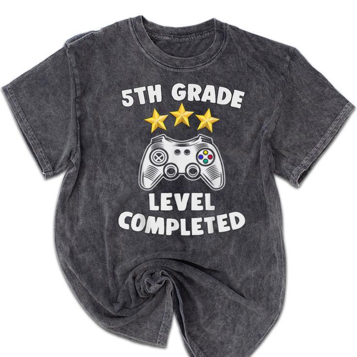 5th Grade Graduation Video Gamer Tee Mineral Wash Tshirts