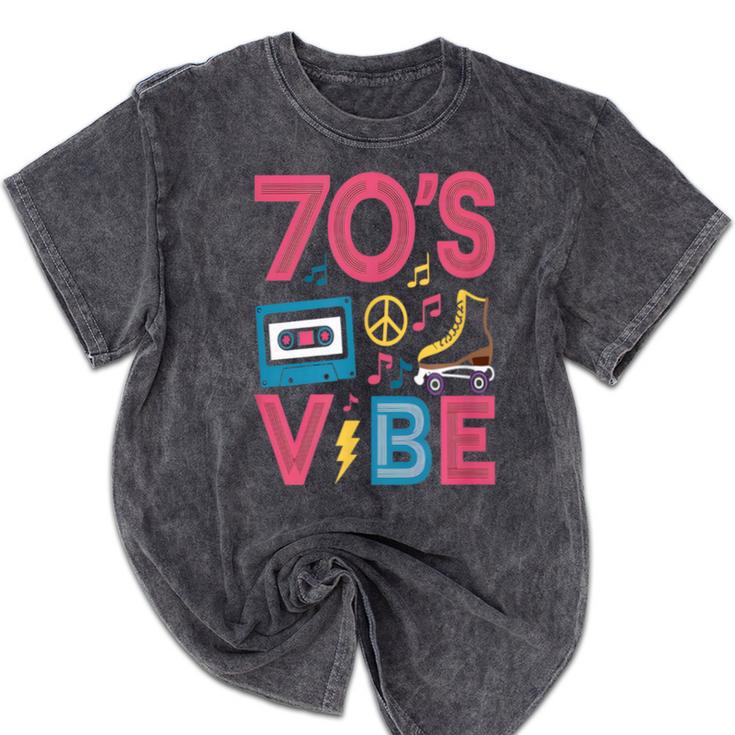 70s Retro Style Roller Skate Cassette Music Nostalgia Mineral Wash Tshirts 70s Retro Style Roller Skate Cassette Music Nostalgia Mineral Wash Tshirts