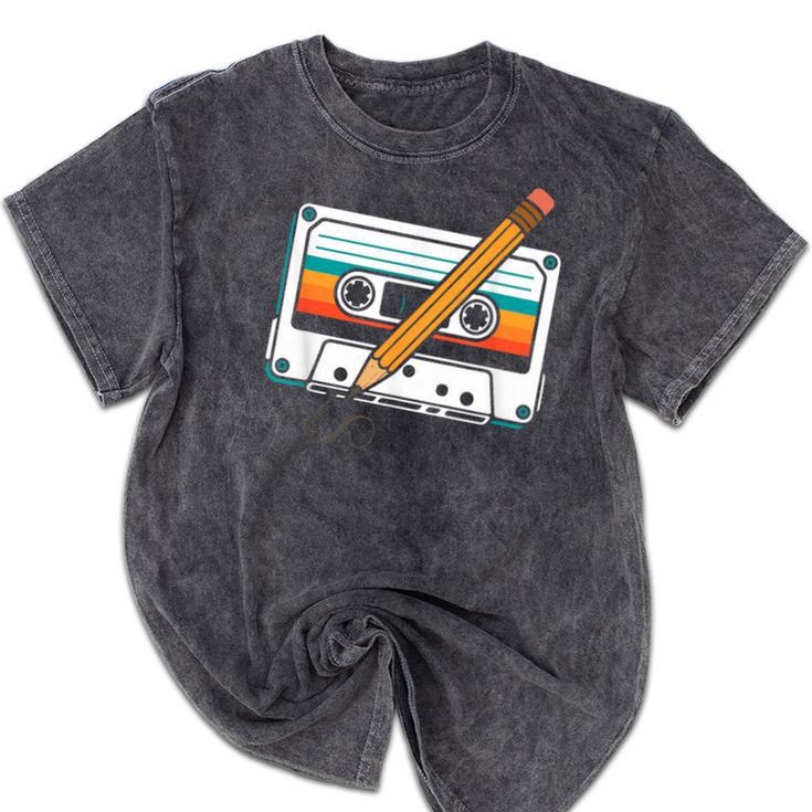 80 S 80s 90s Cassette Tape Nostalgia Retro Band Mineral Wash Tshirts 80 S 80s 90s Cassette Tape Nostalgia Retro Band Mineral Wash Tshirts