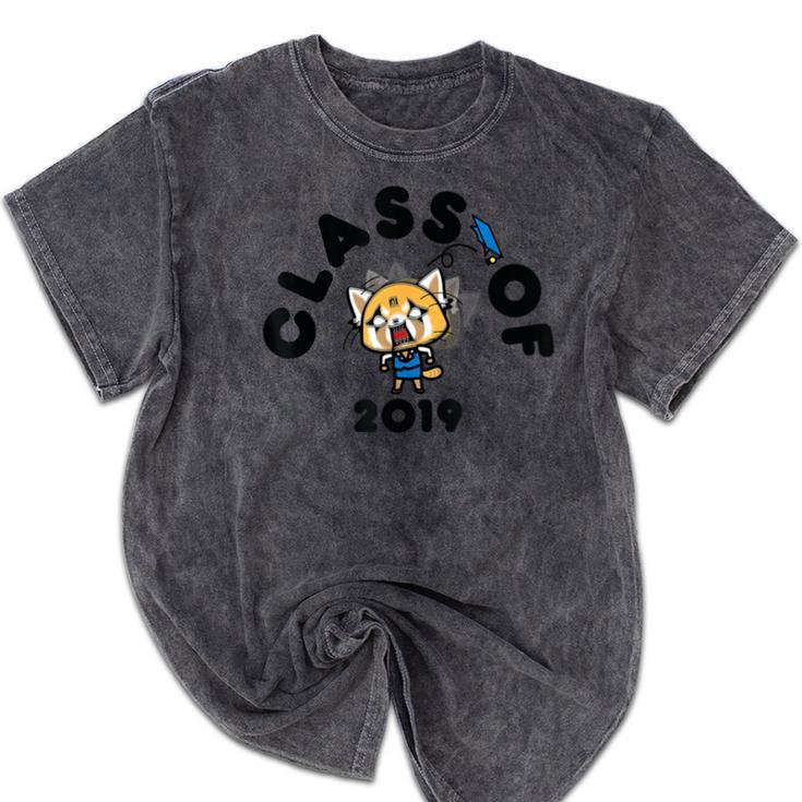 Aggretsuko Class Of 2019 Graduation Seniors Graduate Mineral Wash Tshirts