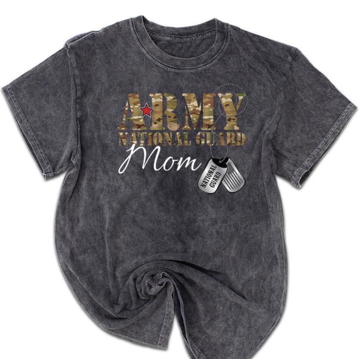 Army National Guard Mom Army National Guard Graduation Mom Mineral Wash Tshirts