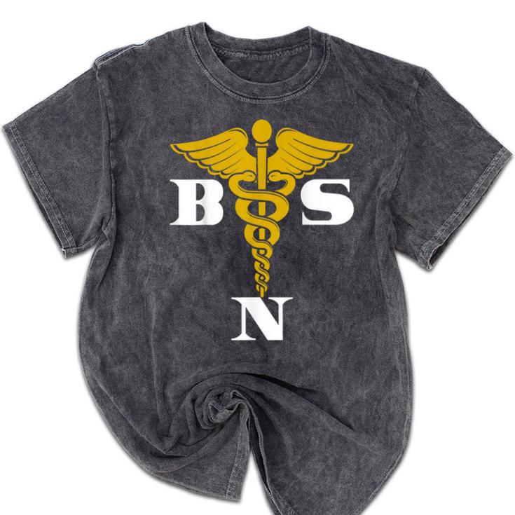 Bachelor Of Science Nursing Graduation Mineral Wash Tshirts