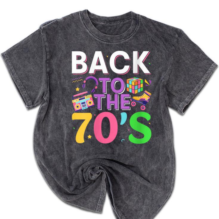 Back To The 70's Mixtape Era Nostalgia Retro 1970 70's Style Mineral Wash Tshirts