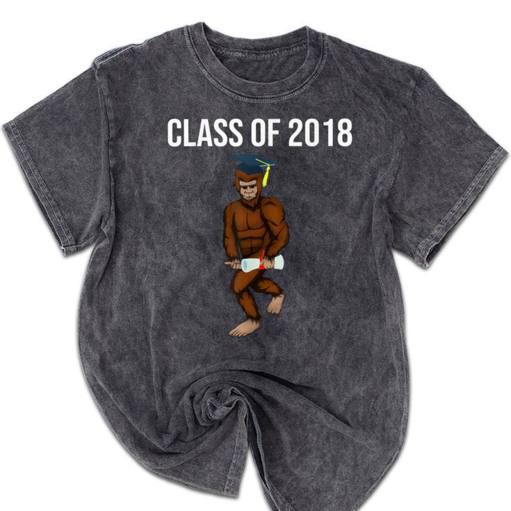 Bigfoot Graduation Shirt Class Of 2018 College Boys Mineral Wash Tshirts