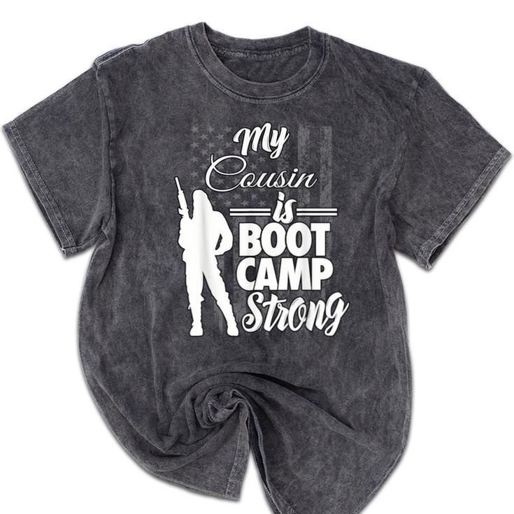 Boot Camp Graduation Military Cousin Support Tee Mineral Wash Tshirts