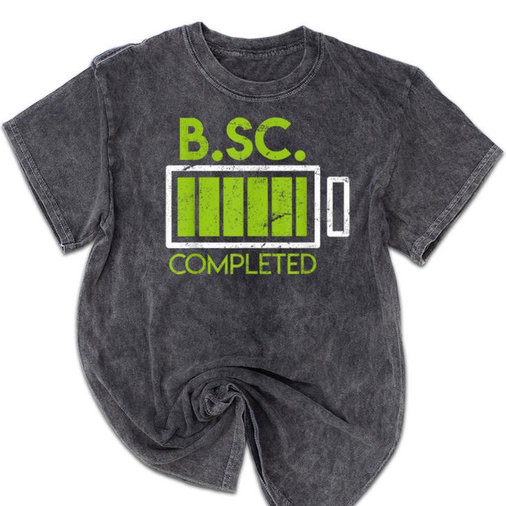 Bsc Completed Bachelor Of Science Graduation 2025 Mineral Wash Tshirts