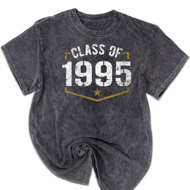 Class Of 1995 School Reunion Graduation Vintage Style Mineral Wash Tshirts