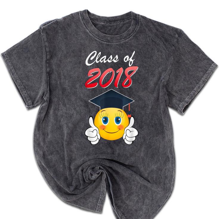 Class Of 2018 Graduation Grad For Her Tee Shirt Mineral Wash Tshirts