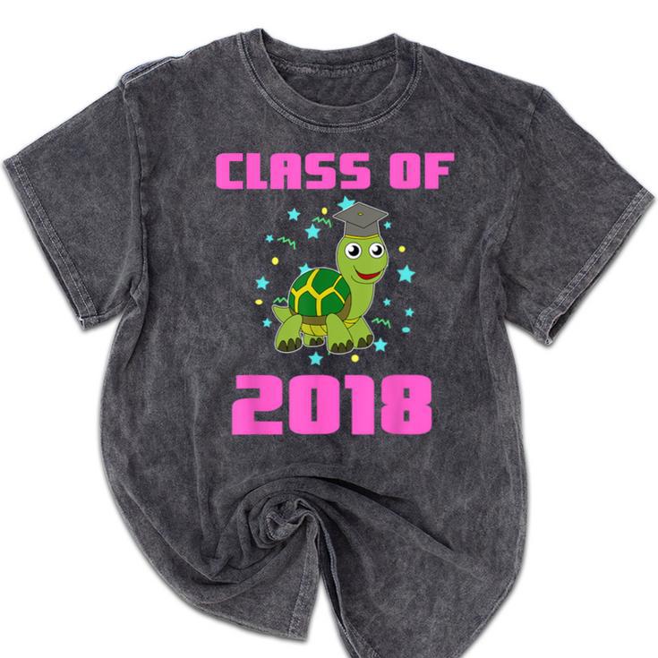 Class Of 2018 Turtle Shirt Graduation Kids Mineral Wash Tshirts