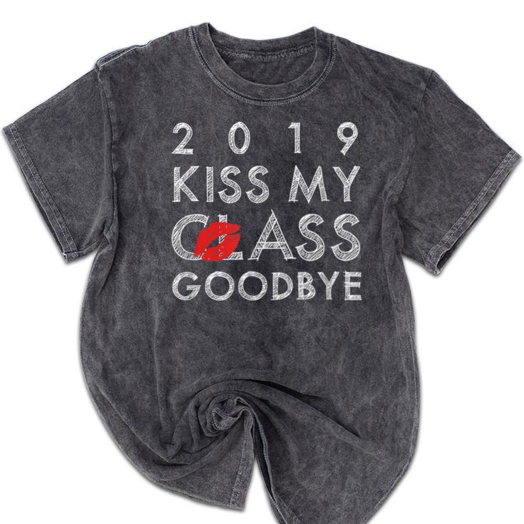 Class Of 2019 Pretty High School Senior GraduationShirt Mineral Wash Tshirts