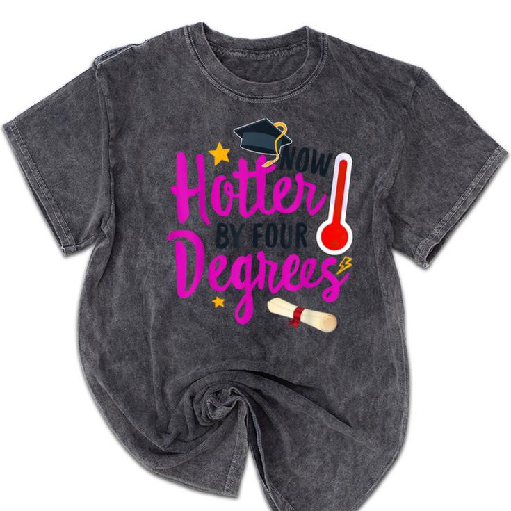 Class Of 2022 Four Degrees Hotter Graduation Day Master Grad Mineral Wash Tshirts