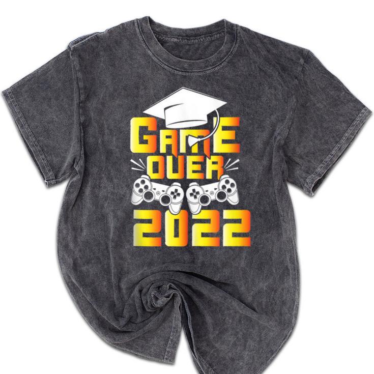 Class Of 2022 Graduation Gamer Video Console Graduate Class Mineral Wash Tshirts