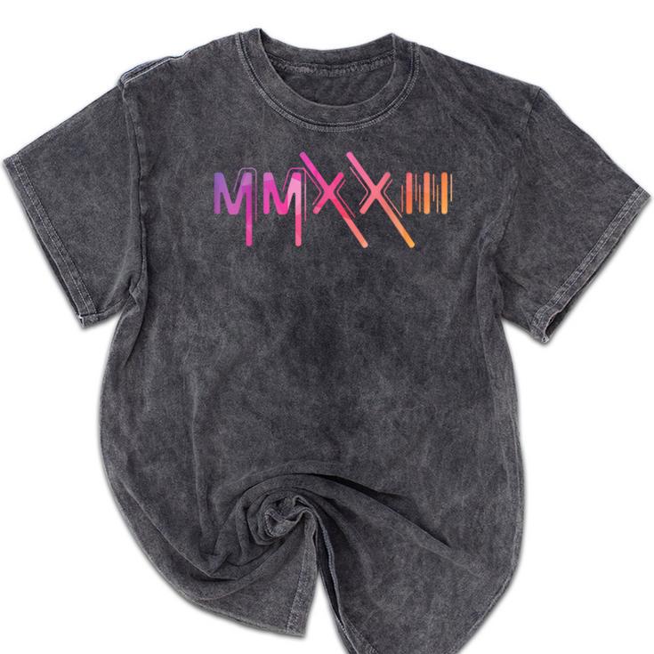 Class Of 2023 Senior 23 Graduation Idea Roman Numeral Mineral Wash Tshirts