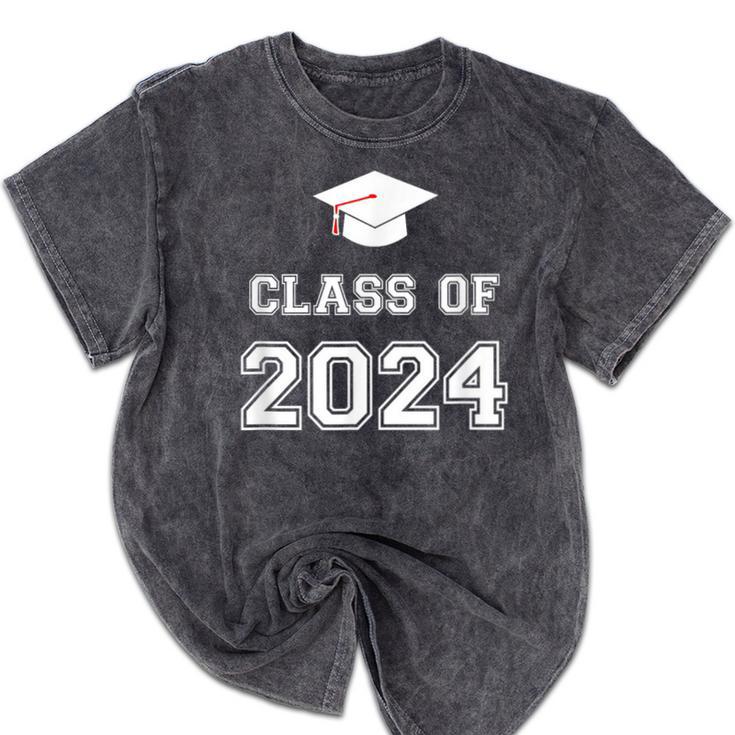 Class Of 2024 Graduation Mineral Wash Tshirts