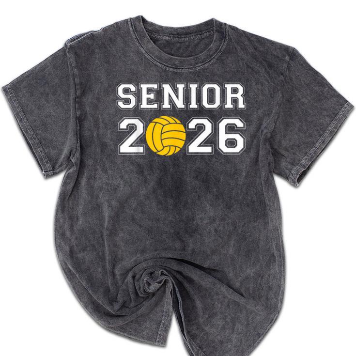 Class Of 2026 Graduation Waterpolo Senior 2026 Water Polo Mineral Wash Tshirts