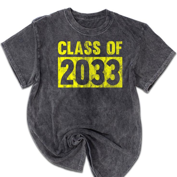 Class Of 2033 Future Graduation Tee T-Shirt Mineral Wash Tshirts