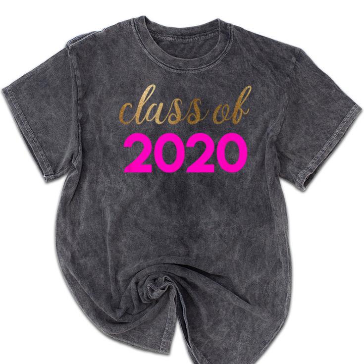 Cute Graduation Shirt Class Of 2020 Shirt Mineral Wash Tshirts