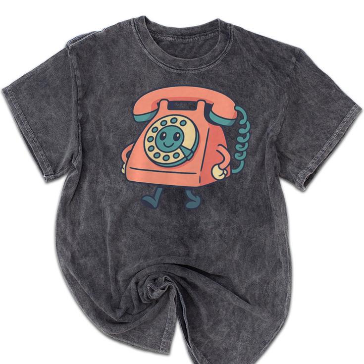 Dial It Back Retro Tech Nostalgia Vintage Premium Tri-Blend Mineral Wash Tshirts