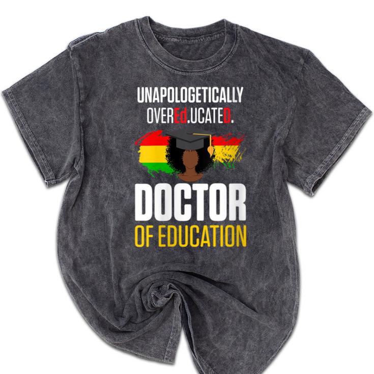 EdD Doctor Of Education Educated Doctorate Graduation Mineral Wash Tshirts