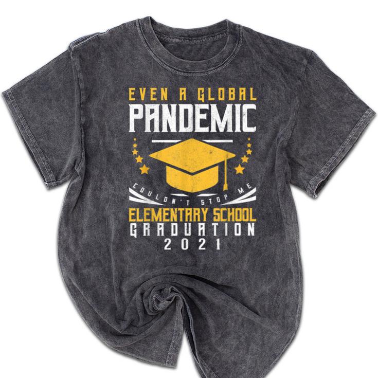 Elementary School Graduation 2021 Degree Graduate Mineral Wash Tshirts