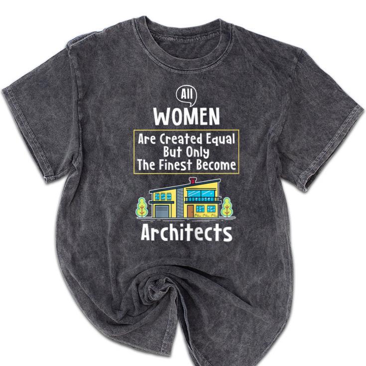 The Finest Architect For Graduation Women Mineral Wash Tshirts