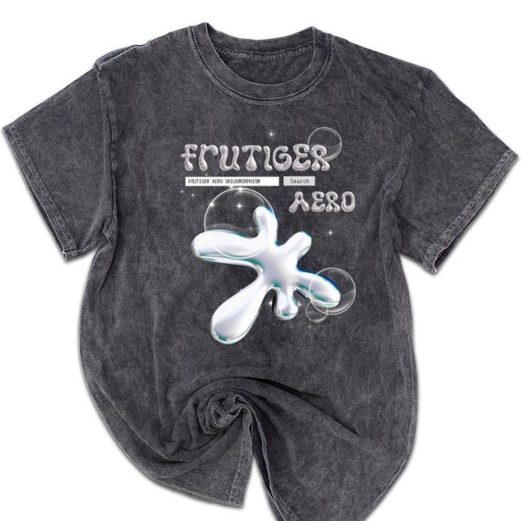 Frutiger Aero Y2K Fashion Trends Statement Piece Tech Orb Premium Tri-Blend Mineral Wash Tshirts Frutiger Aero Y2K Fashion Trends Statement Piece Tech Orb Premium Tri-Blend Mineral Wash Tshirts