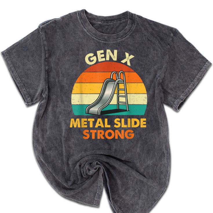 Gen X Slide Strong Generation X Gen Xer Nostalgia Mineral Wash Tshirts Gen X Slide Strong Generation X Gen Xer Nostalgia Mineral Wash Tshirts