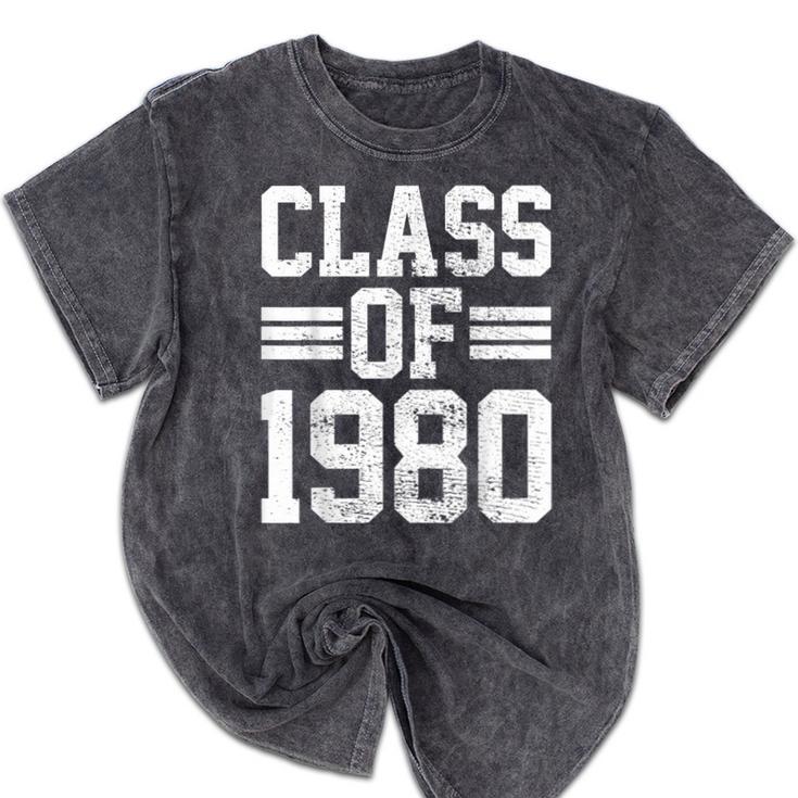 Graduation Class 1980 Mineral Wash Tshirts